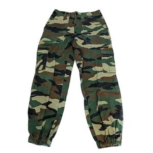 Camouflage cargo pants jogger style size small